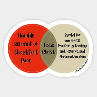 Venn Diagram Jesus Christ Sticker